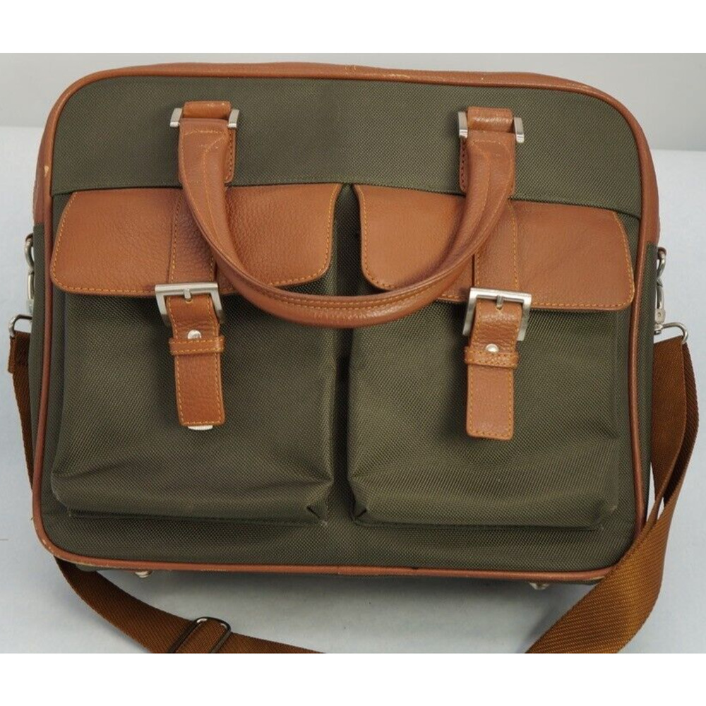 Bosca Canvas/Leather carry on, travel bag Shoulder bag Leather Trim